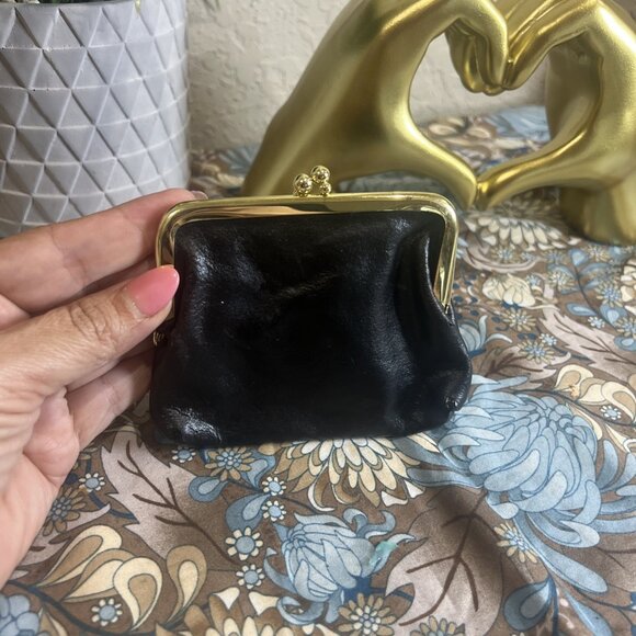 Vintage Buxton Triple Frame Coin Purse And Kiss-lock Vintage Black Coin Purse - Picture 10 of 16